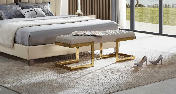 Hocker Poufa Fußhocker Rechteckig Hocker Polsterhocker Sitzhocker Beistell