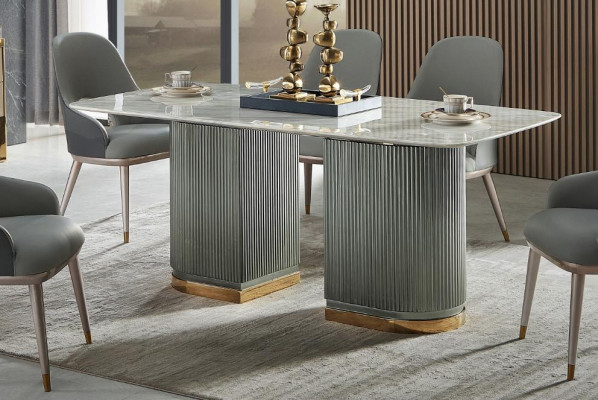 Design Esstisch Marmor Stein Tisch Moderne Esstische Möbel 180x90 Tische Neu