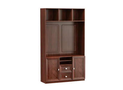 TV Schränke Fernseher Büro Wand Schrank Möbel Braun Wohnzimmer