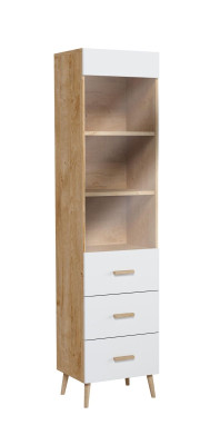 Bücherregal Vitrine Vitrinenschrank Glasschrank Regal Holz Schrank Bücherschrank