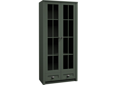 Landhaus Vitrinen Schrank Vitrine Handarbeit Wohnzimmer Schrank Holz Vitrine Neu