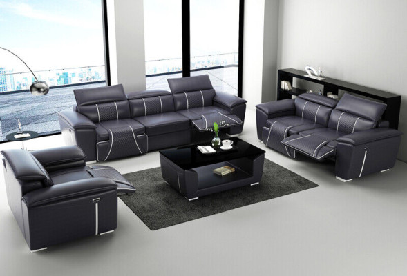 Ledersofa Sofagarnitur 31 Sitzer Set Garnitur Polstersofa Couch Designer