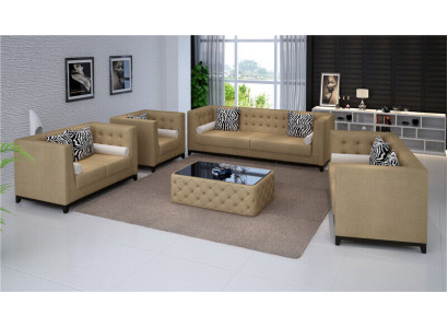 Ledersofa Couch Sofagarnituren Sitzer Garnitur Design Modern Sofa