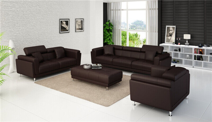 Design Couchen Sofas Polster 311 Sitzer Sofagarnitur Set Leder Sofa