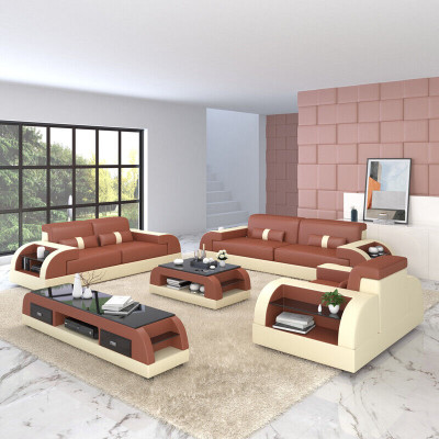 Design Sofa Couch Polster Sofas Couchen Sitz Garnitur Leder 3Sitzer