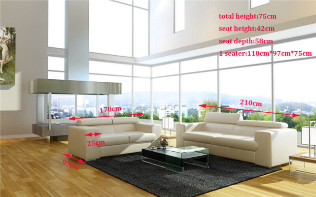 Ledersofa Sofagarnitur 32 Sitzer Set Garnitur Polstersofa Couch Designersofa