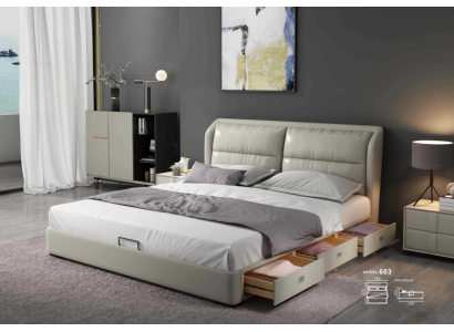 Designer Bett Schlafzimmer Betten Textil Leder Hotel Luxus Polster Samt Stoff