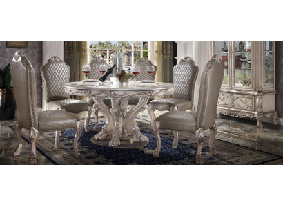 Esszimmer Stuhl Sessel Set 6x Stuhl ohne Armlehnen Luxus Sessel Barock Stühle