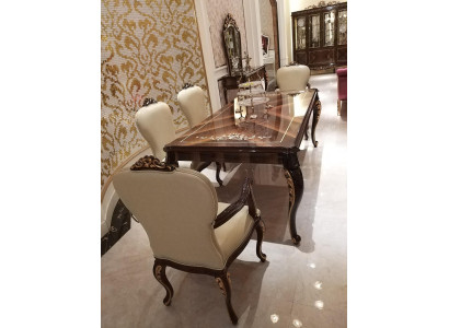 Esszimmer Stühle 6x Stuhl Sessel Set Lounge Club mit Armlehnen Luxus