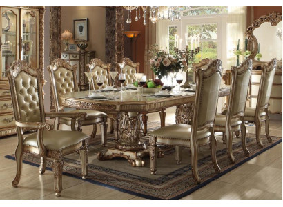 Barock Antik Stil Esstisch Tisch Echtes Holz Klassische Designer Tische Rokoko
