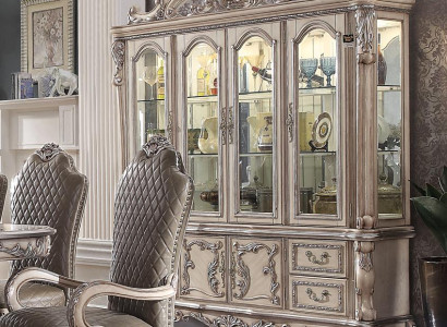 Anrichte Silber Barock Holz Stil klassisch Italienische Möbel Design Kommode Neu