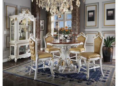 Barock Runder Esstisch Rund Klassischer Tisch Runde Rund Tische Holz