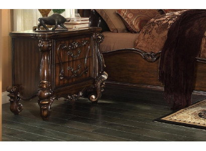 Klassischer Nachtschrank Nachttisch Massiv Konsole Ablage Schlafzimmer Holz Neu