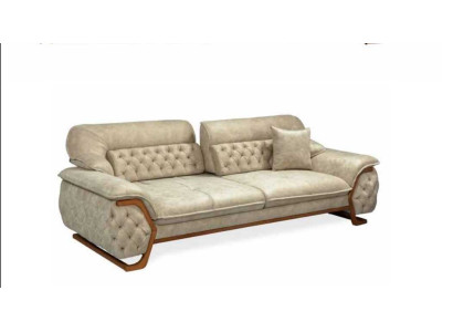 Chesterfield Verstellbarer Rücken Dreisitzer Sofa Luxus Couch Möbel