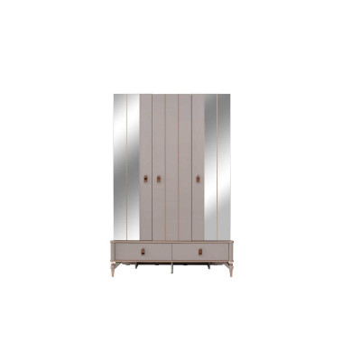 Komplette Kindermöbel Mädchen Bett Holz Set 4tlg Kinderzimmer Beige