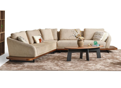 Polstersofa Ecksofa L Form Sofa Wohnlandschaft Sofas Beige Modern