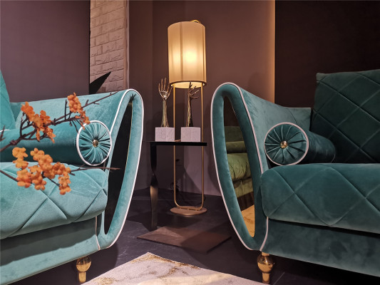 Design 4 Sitzer Polster Sofa Luxus Couch - Italienische Stil Wohnzimmer Möbel