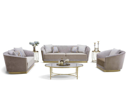 Designer Sofa Sofagarnitur 3+2+1 Sitzer Couch Polster Garnitur Wohnzimmer Sofas