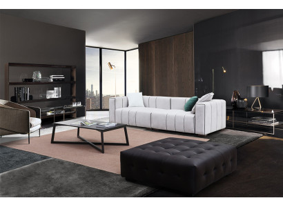 Sofa Ledersofa Kunstleder Couch Big - Luxus Wohnzimmer Sitz Polster Viersitzer
