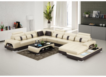 Couch Garnitur Polster Big xxl Sofas Couchen Sofa Wohnlandschaft U Form Ecksofa
