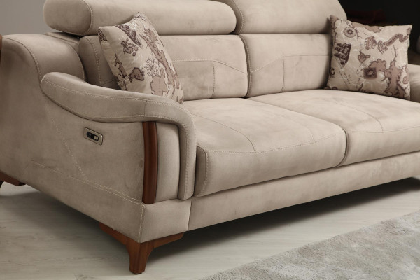 Sofagarnitur Wohnzimmer Set Einsitzer Modern Dreisitzer Sofa Couch Neu