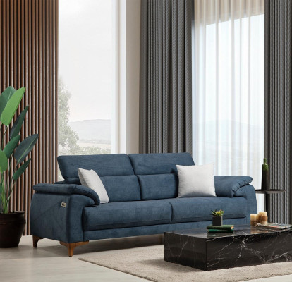 Modern Dreisitzer 2x Sofas Couch Sofagarnitur Komplett Textil Möbel Design