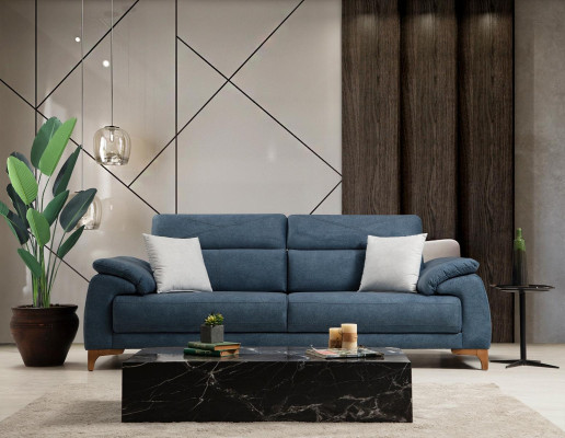 Modern Dreisitzer 2x Sofas Couch Sofagarnitur Komplett Textil Möbel Design