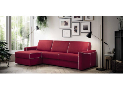 Ecksofa Modern Design Sofa Focus Stoff L-Form Couch Wohnlandschaft Italien Möbel