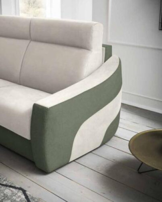 Designer Sofa 2 Sitzer Stoffsofa Schlafsofa Zweisitzer italienische Möbel Neu