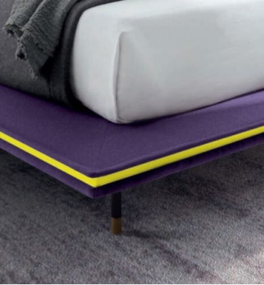 Design Bett 140x200cm Polster Luxus Betten Doppel Hotel Schlaf Zimmer Holz Neu