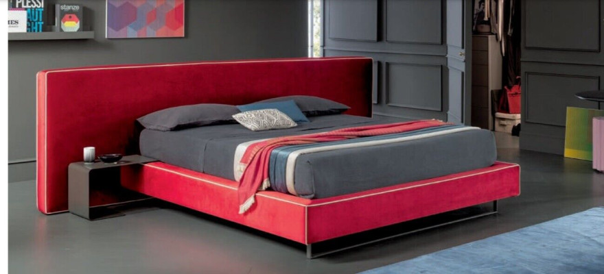 Design Luxus Doppel Hotel Betten Stoff Luxus Schlafzimmer Bett Italien Möbel Neu