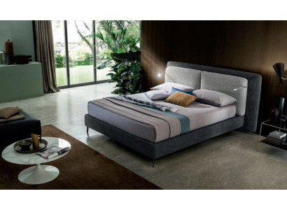 Doppel Hotel Betten Schlafzimmer Textil Bett Polster Design Luxus Holz Italien