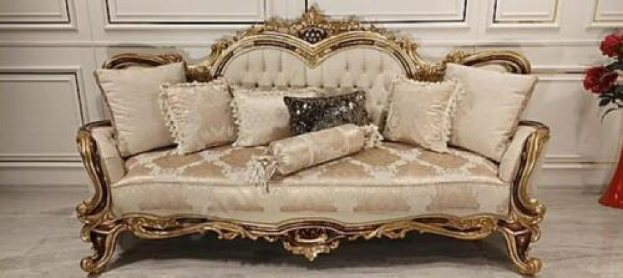 Klassische Wohnzimmer Sofa Polster Couch 3tlg. 3+1 + Couchtisch für Ihr Zuhause