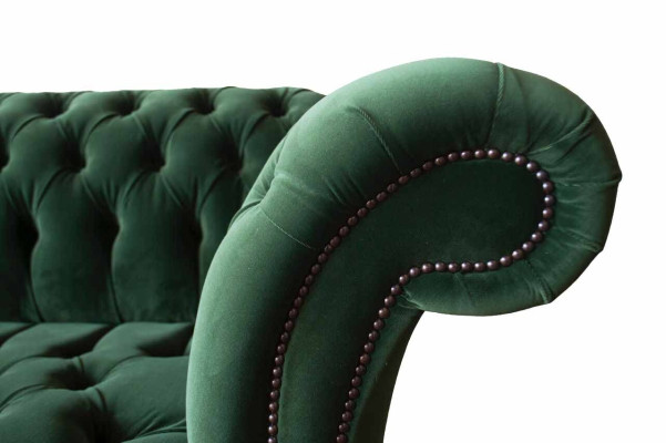 Design Sofa 3 Sitzer Couch Polster Chesterfield Wohnzimmer Textil Couchen