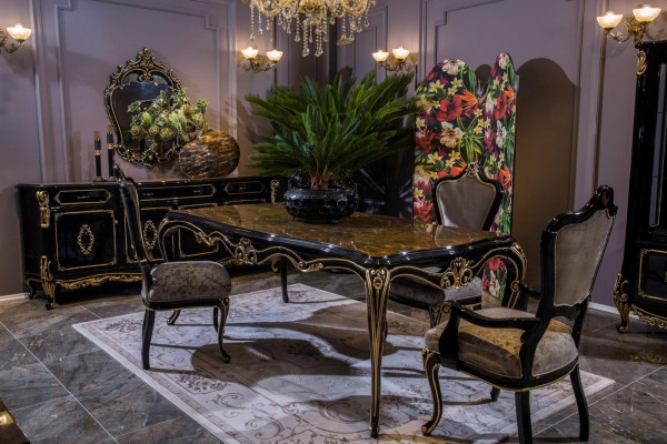 Esszimmerstuhl Luxus Klassische Stühle aus Holz Design Holzstuhl Möbel