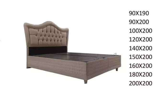 Luxus Bett mit Kingsize Matratze Hotelbett Bettkasten Schlafzimmer Betten