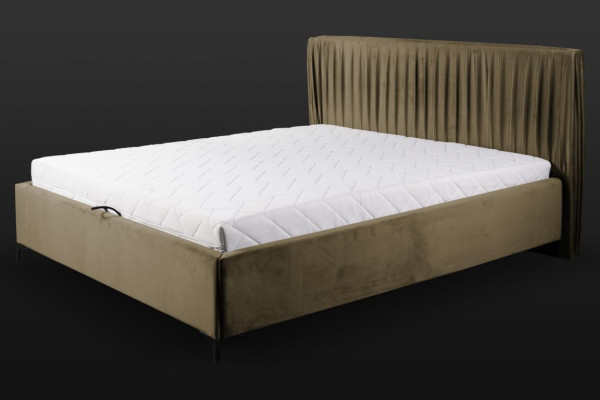 Bett mit Bettkasten Schlafzimmer Polster Elegante Hotel Zimmer Möbel Betten