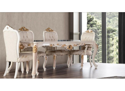 Set Stühle Gruppe Esszimmerstuhl Stuhl Holz Esszimmer 4x Stuhl Möbel Stil Lehn