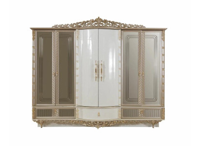 Kleiderschrank Schlafzimmer Sechstüriger Schrank Holz Schlafzimmer