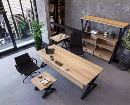 Designer Quadratischer Brauner Couchtisch Ablagetisch Beistelltisch