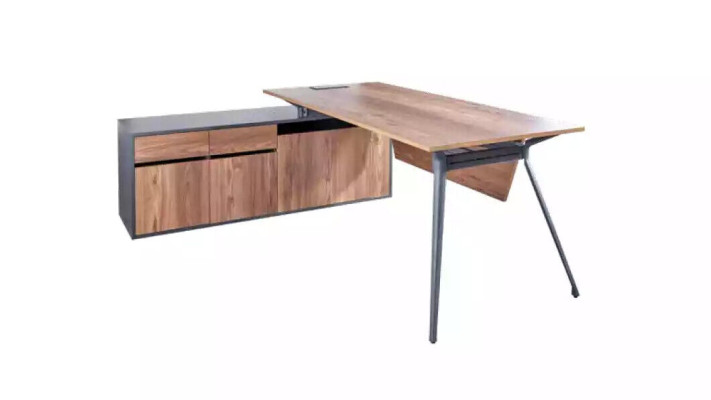 Schreibtisch Couchtisch Sideboard Büro Arbeitszimmer Braun Modern Holz
