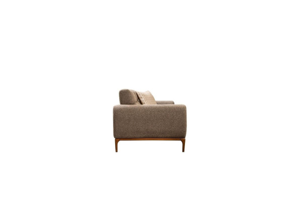 Couch Stoffsofa Polstersofa Sofa 3 Sitzer Dreisitzer Grau Design Sofas