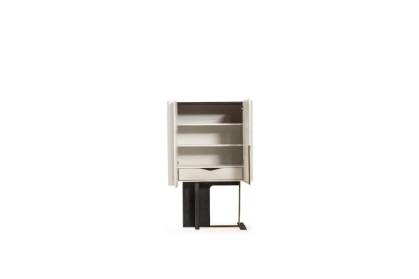 Schrank Holzschrank Holz Weiß Esszimmer Anbauschrank Moderne Anrichte