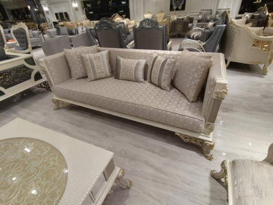 Farbenfrohes Wohnzimmer Set 3+3+1+1 Sitzer Elegant Set 2x Sofa 2x Sessel