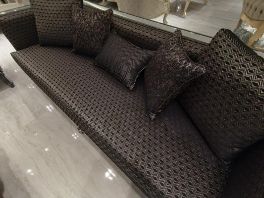 Deluxe Wohnzimmer Garnitur Sofa und Sessel Premium Sofa und sessel Neu Braun