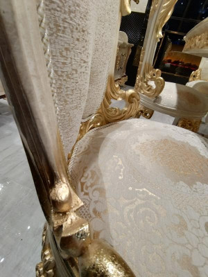 Garnitur Esszimmer Stuhl Set 6x Stühle Luxus Möbel Gruppe Sessel Sitzgarnitur