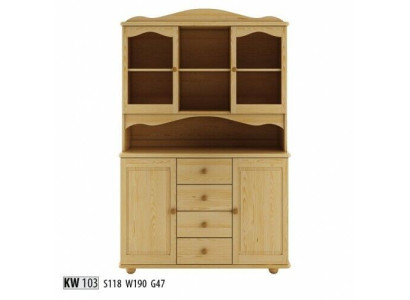 Buffet,Anrichte,Esszimmerschrank, Geschirrschrank Vollholz Schrank Holz Schränke
