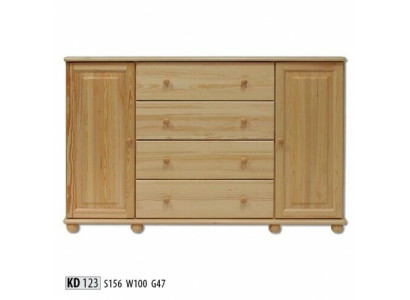 Massive Kommode Anrichte Sideboard Schrank Möbel Kommoden Echtholz Lowboard Neu