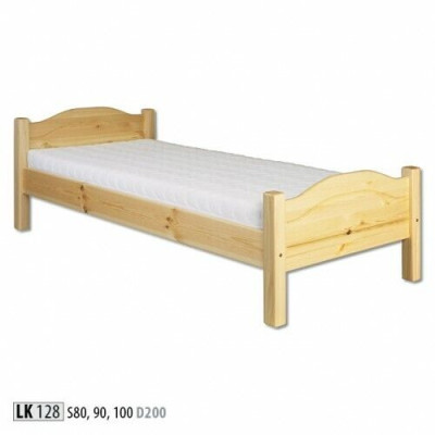 Einzelbett Jugendbett Kieferbett Kiefer Vollholz Holzbett 100x200 Handarbeit Neu