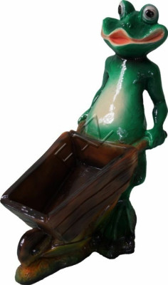 Design Frosch Figur Garten Statue Skulptur Figuren Skulpturen Dekoration c624